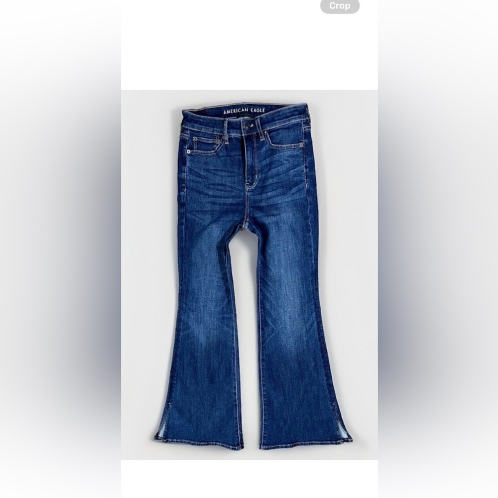 American Eagle super high rise flare